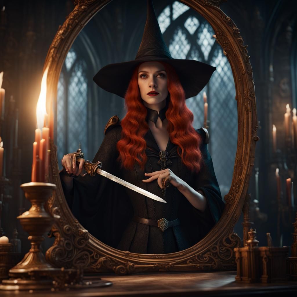 Jessica Chastain as Witch at Hogwarts: Matte Painting