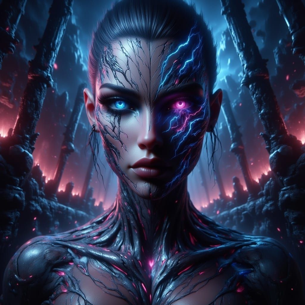 Mystical Realm of Invisible Shadows in Detailed Fantasy Art