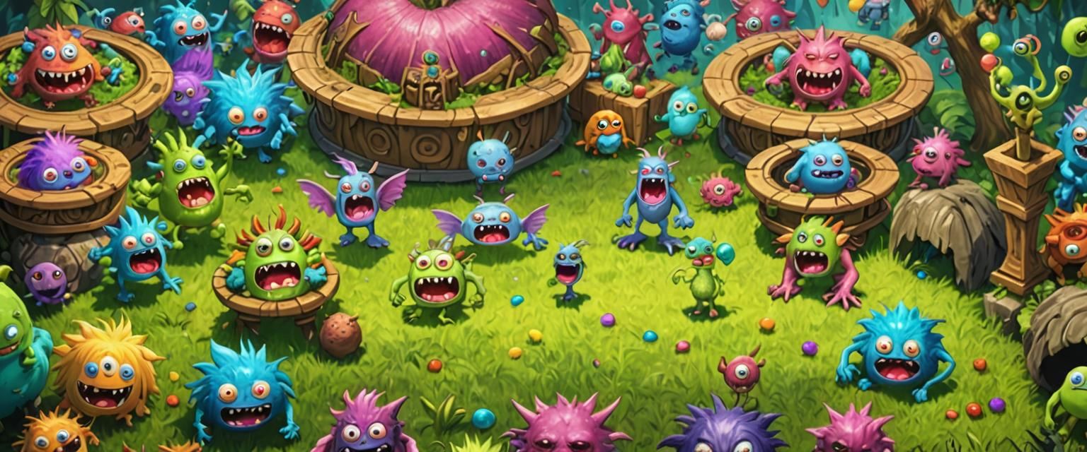 Realistic My Singing Monsters in Anime Style