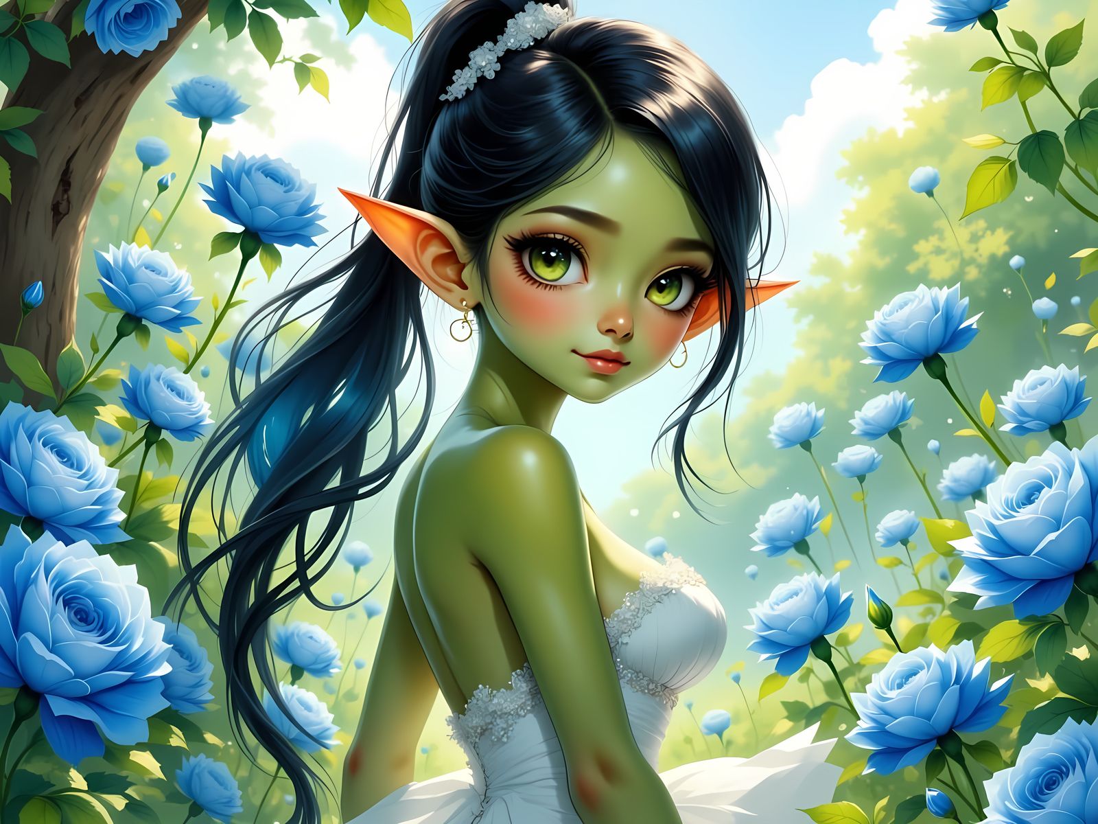 enjoying a nice sunny day