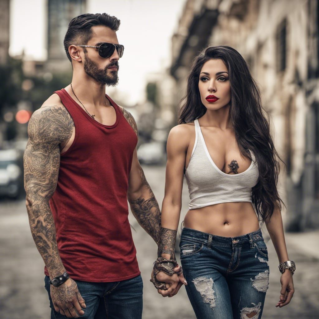 beautiful elegant curvy latina red lips thick long hair unde...