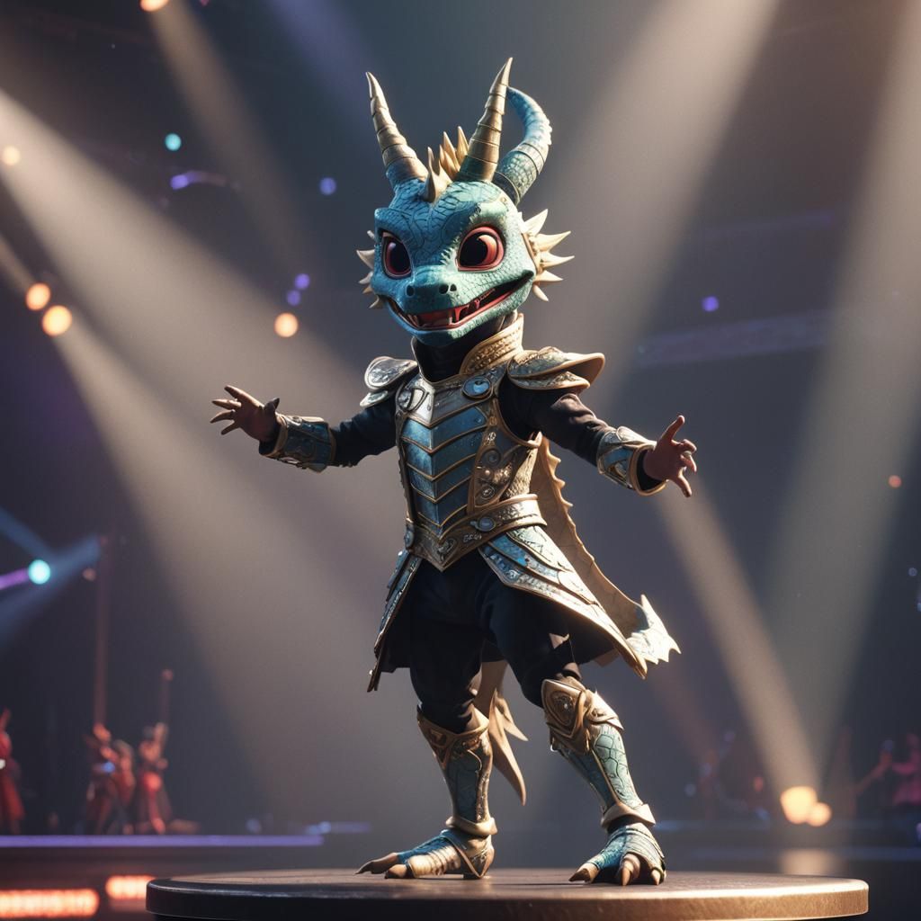 Dragon Ballerina on The Masked Singer Stage