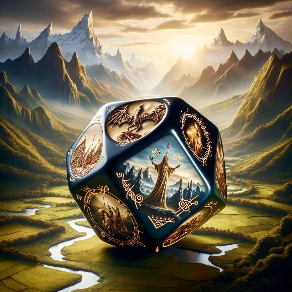 Fantasy Novel Dice: Middle Earth Scenes