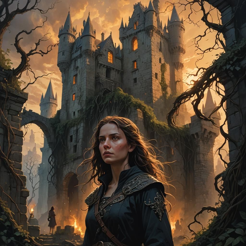 Ellén Trechend in Eerie Surreal Dark Fantasy Setting