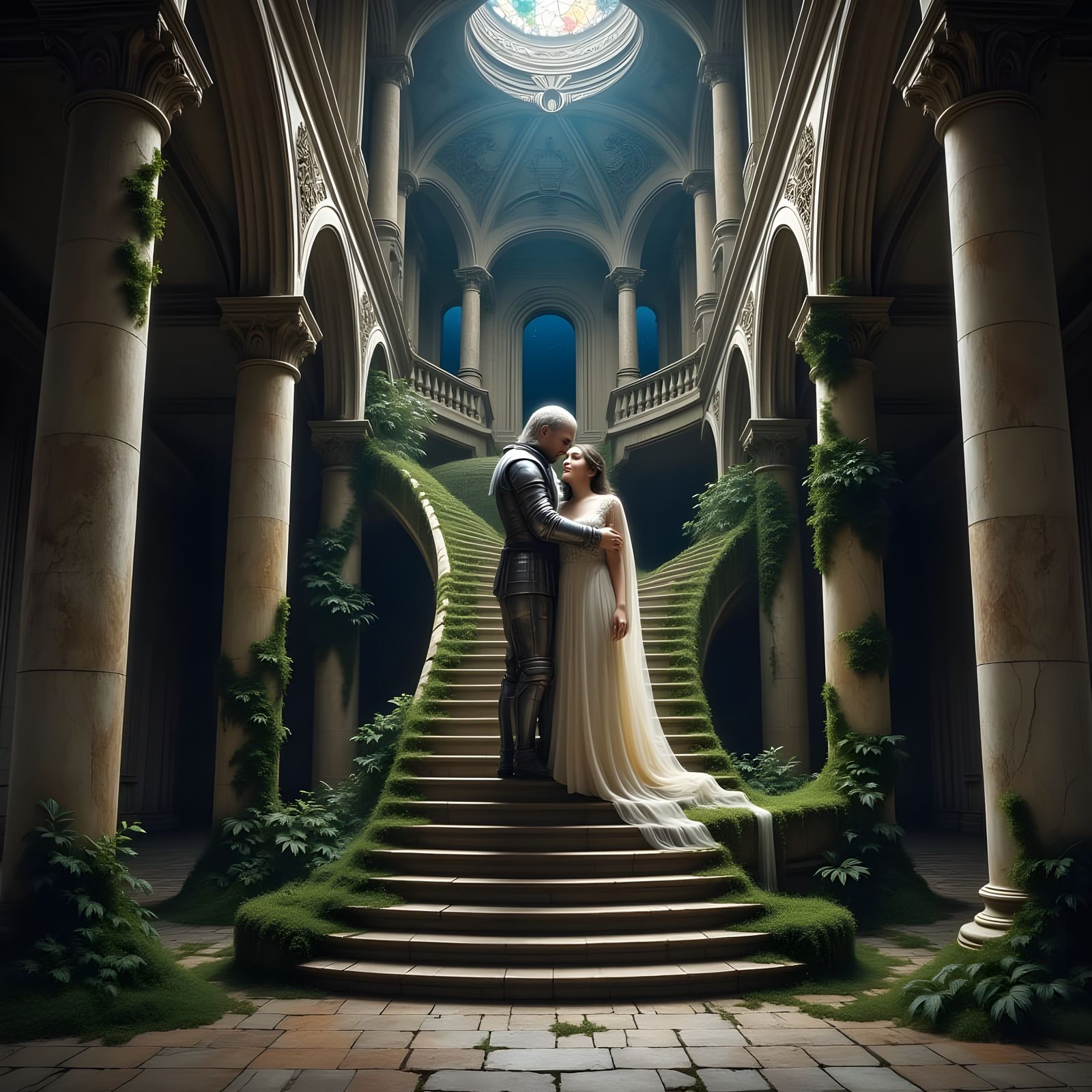 Ethereal Medieval Romance in a Haunted Castle