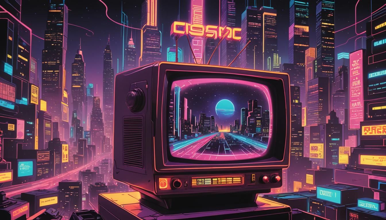 Cosmic Comic Book Art: Retro-Futuristic TV Commercial