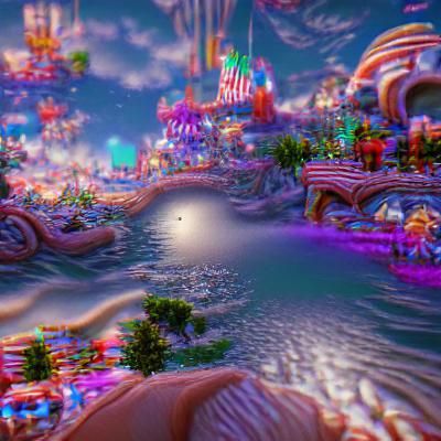 Surreal Dreamscape of an Imaginary World