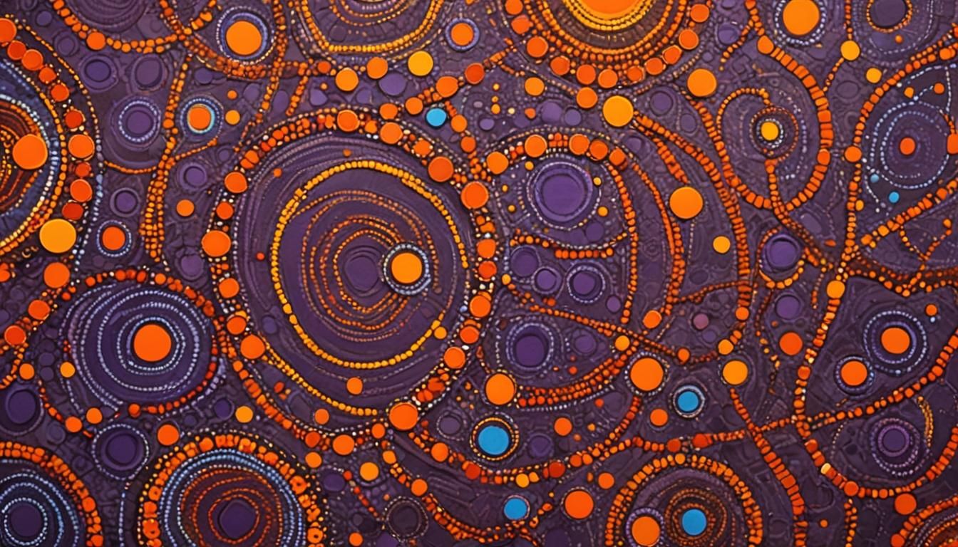 Aboriginal Art Painting of Meeting Place