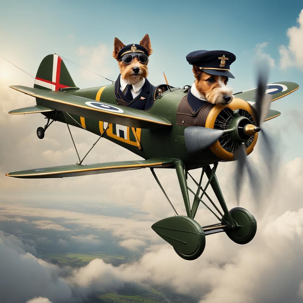 Hunde wurden nun auch für die Ausbildung von Piloten zugelassen. (3)