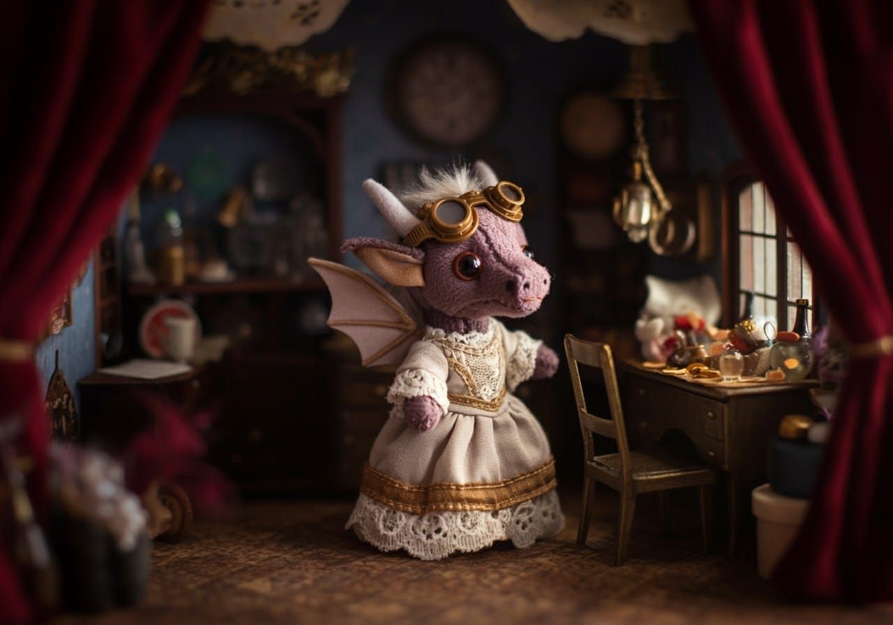 Miniature Steamplush Drago-Nymph at Fantasy Party