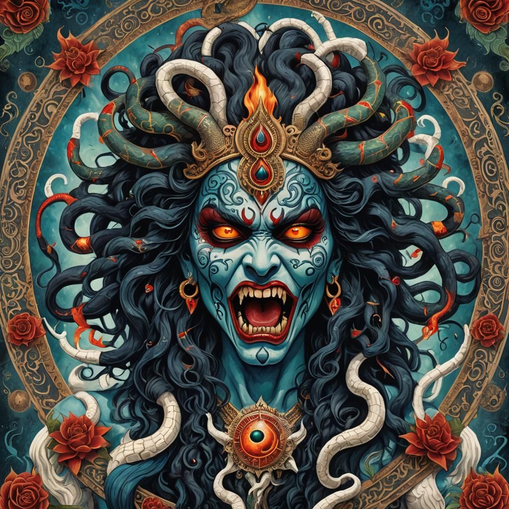 Fearsome Kali Goddess of Destruction: Cosmic Dance