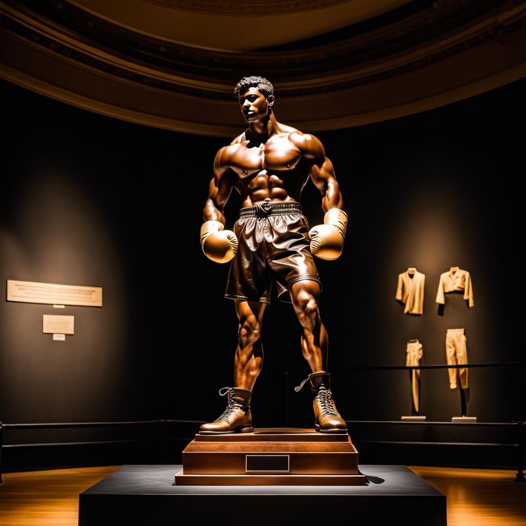 Bronze Statue of a Boxer