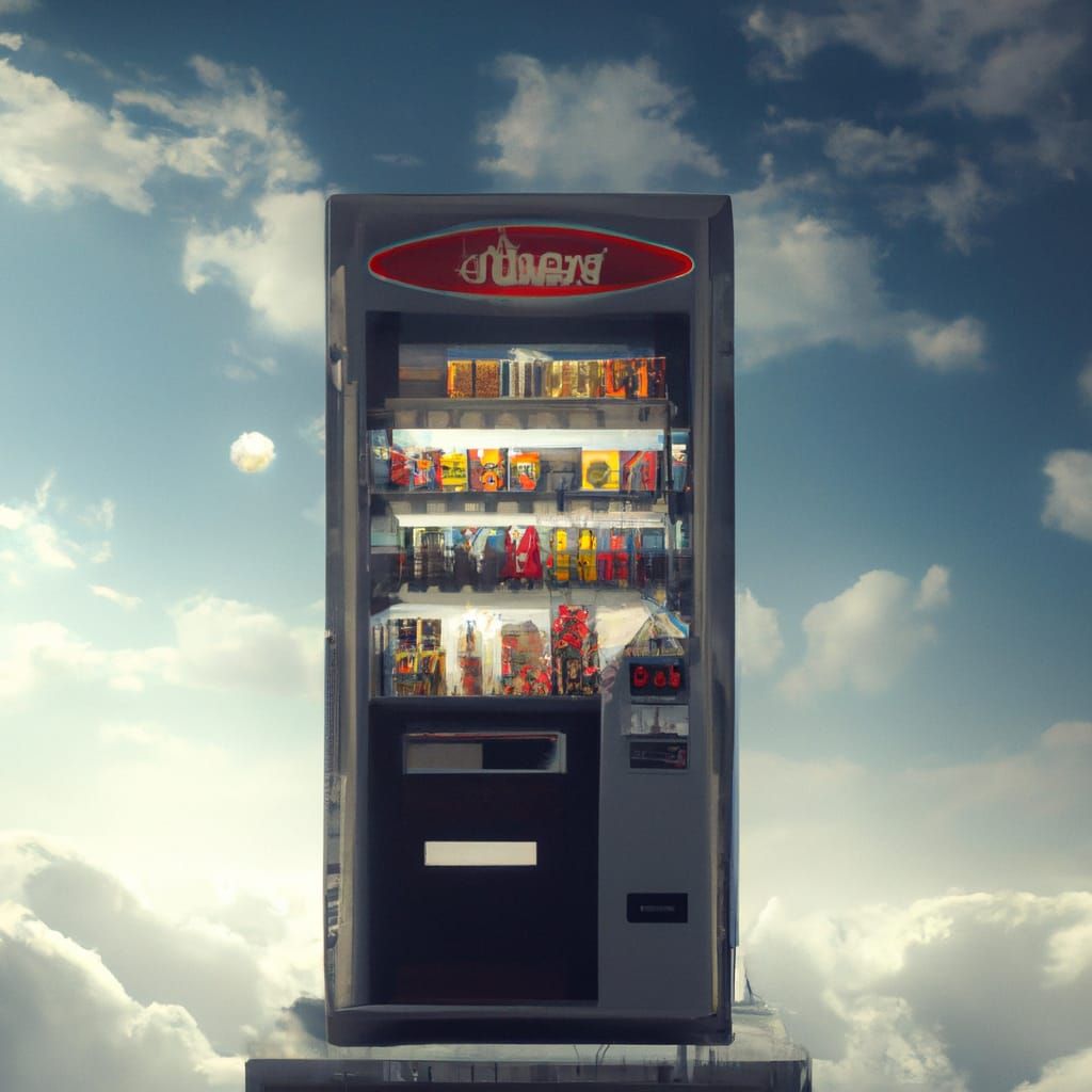 Vending Machine in the Sky: Digital Matte Painting