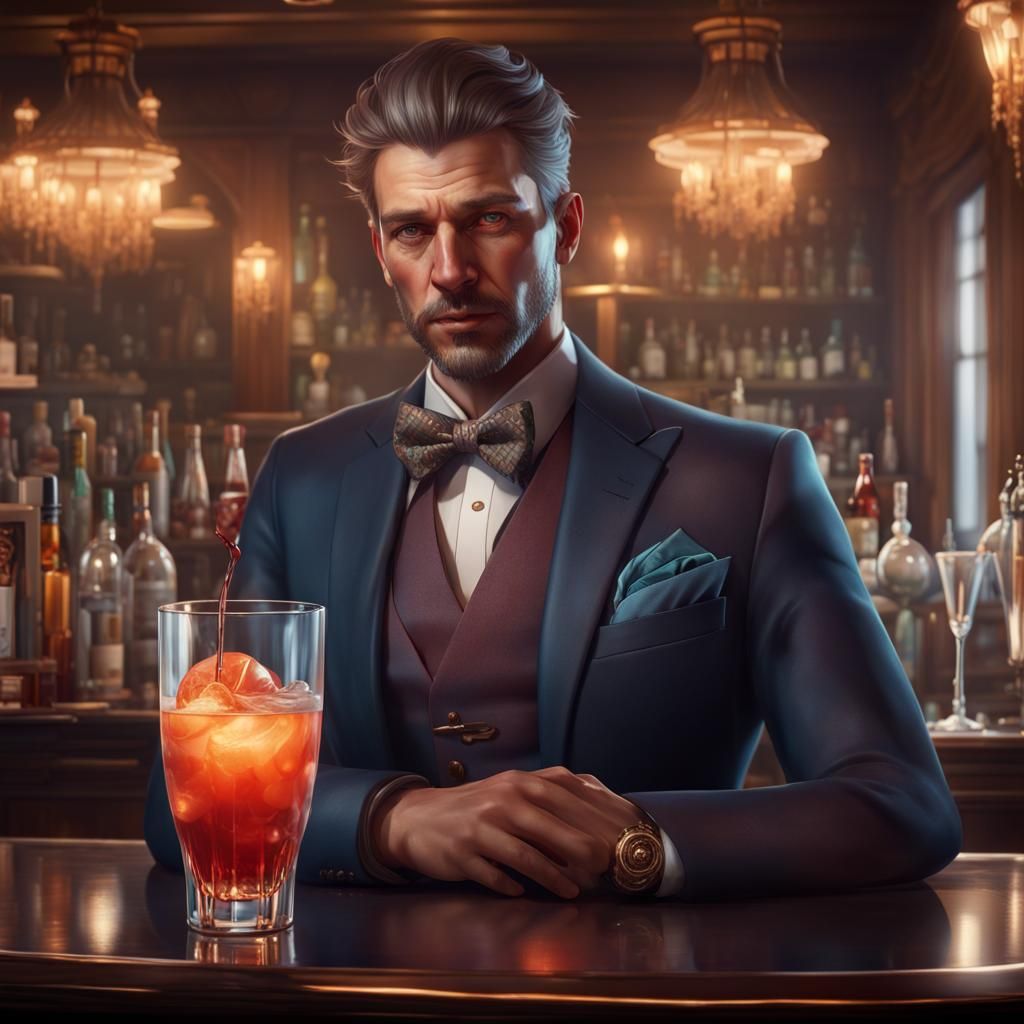 Dapper Man Portrait in Dramatic Lighting