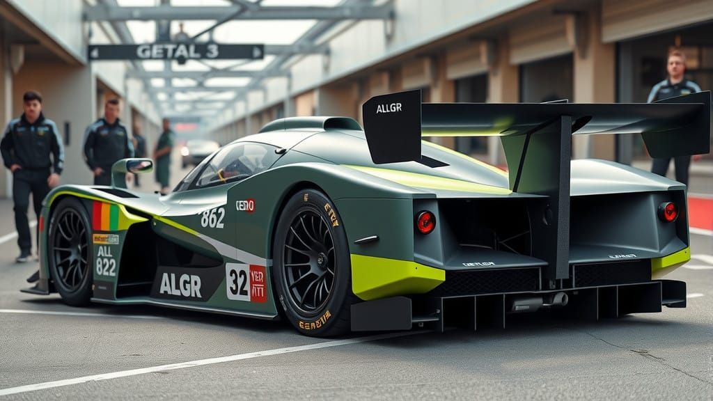 Highly Detailed LMP-Style Racing Car in Photorealistic Profe...