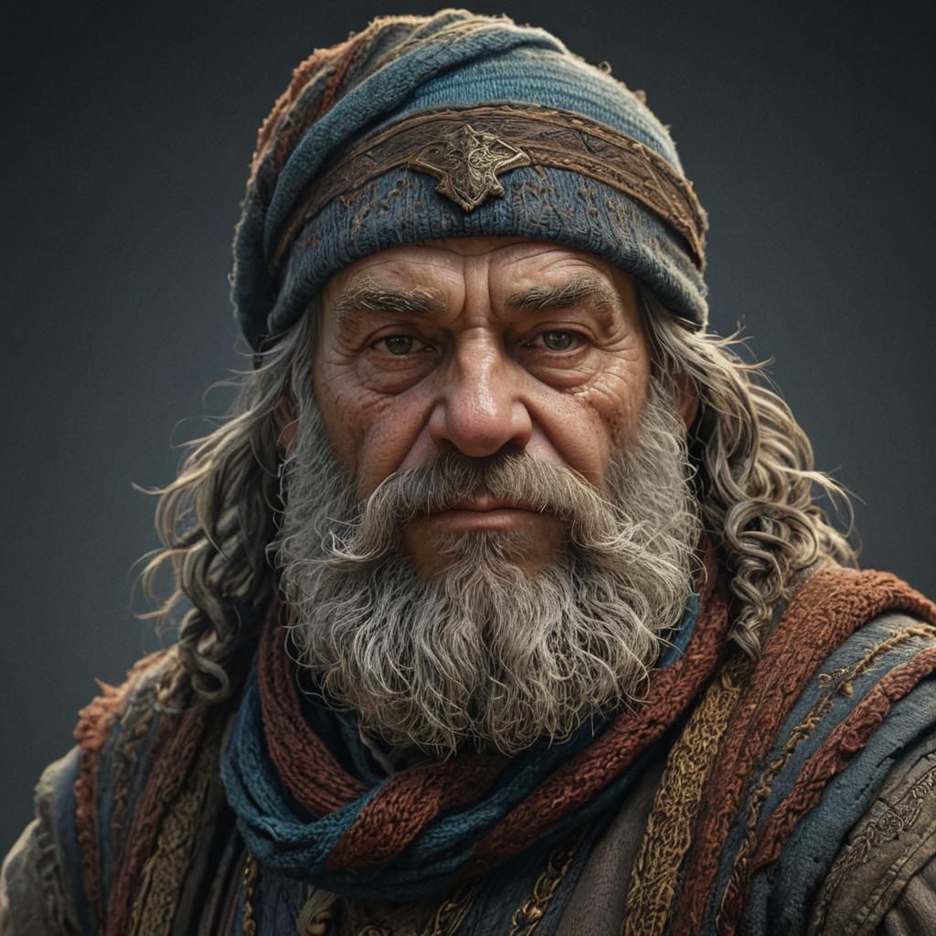 Old Grizzled Dwarf Magic-User