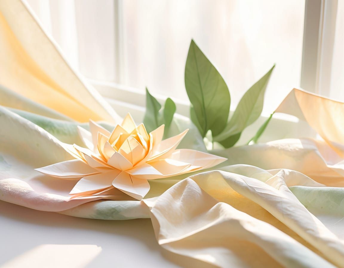 Soft Impressionist Florals in Sunlit Window