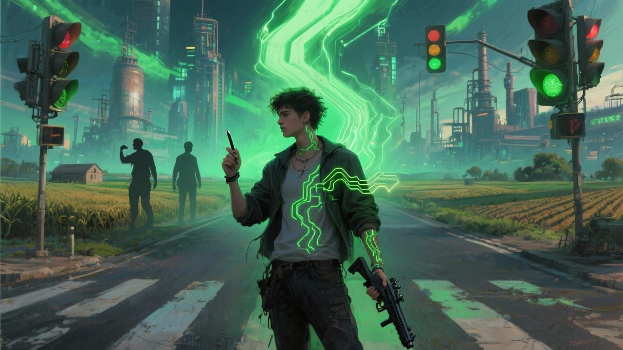 Visionary Portrait of a Rebel at the Crossroads