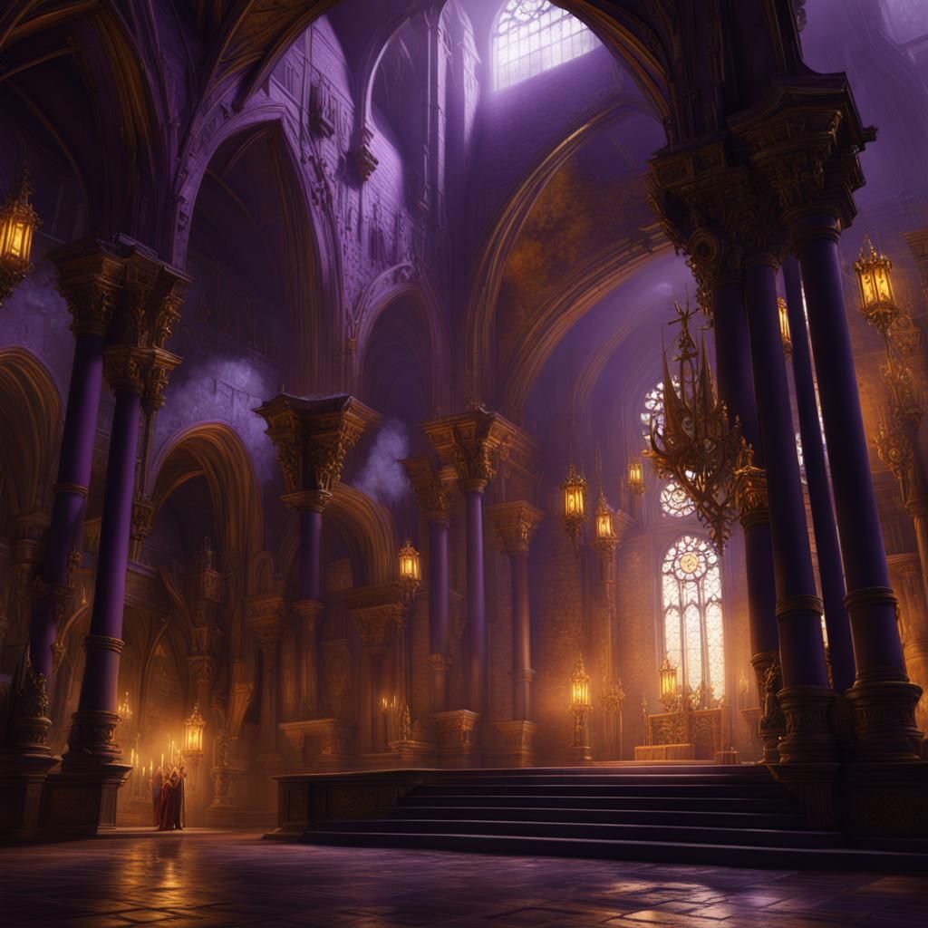 Dark Fantasy Monastery Concept Art in 8K Resolution