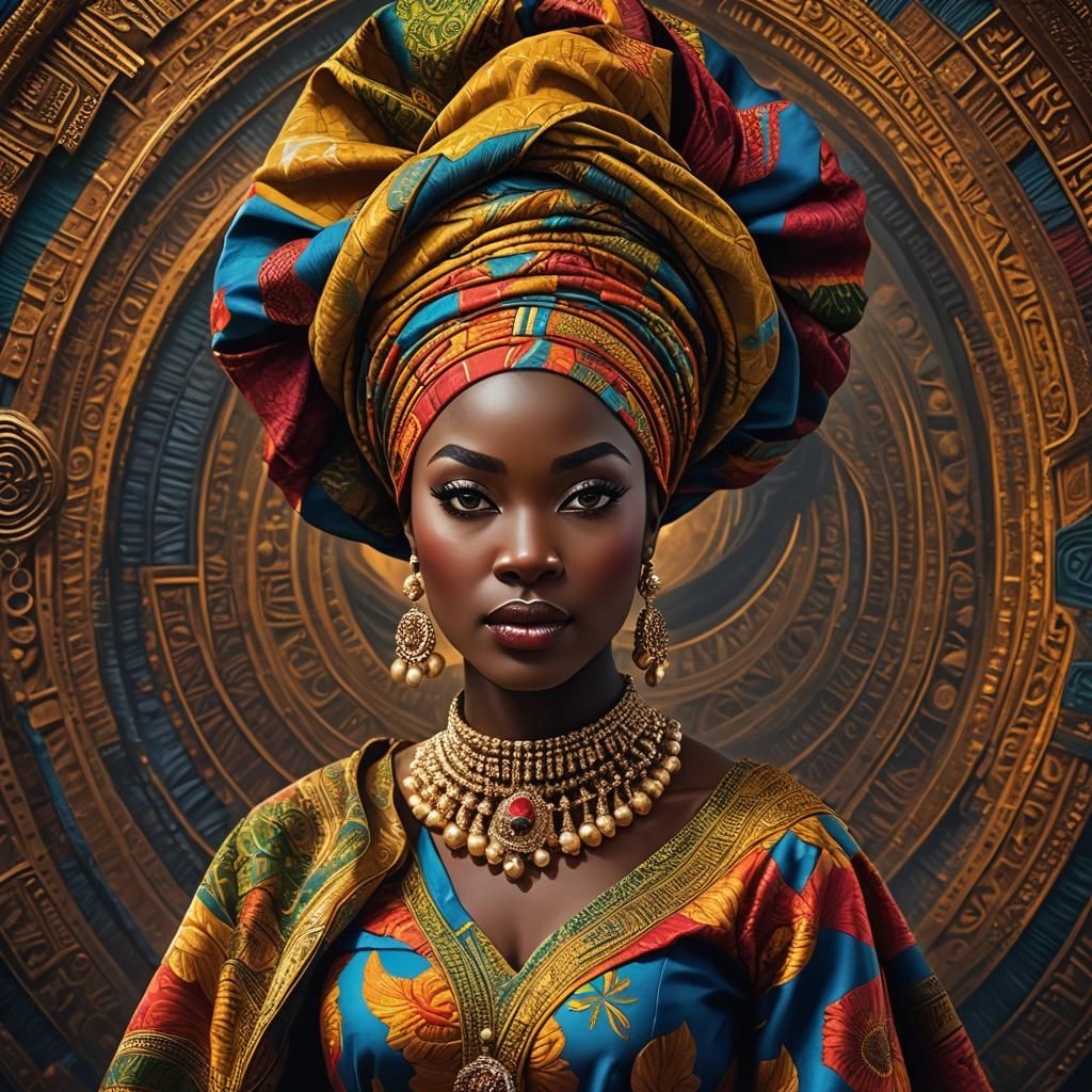 Nigerian Gele Headwrap: Ethereal Beauty in Traditional Attir...
