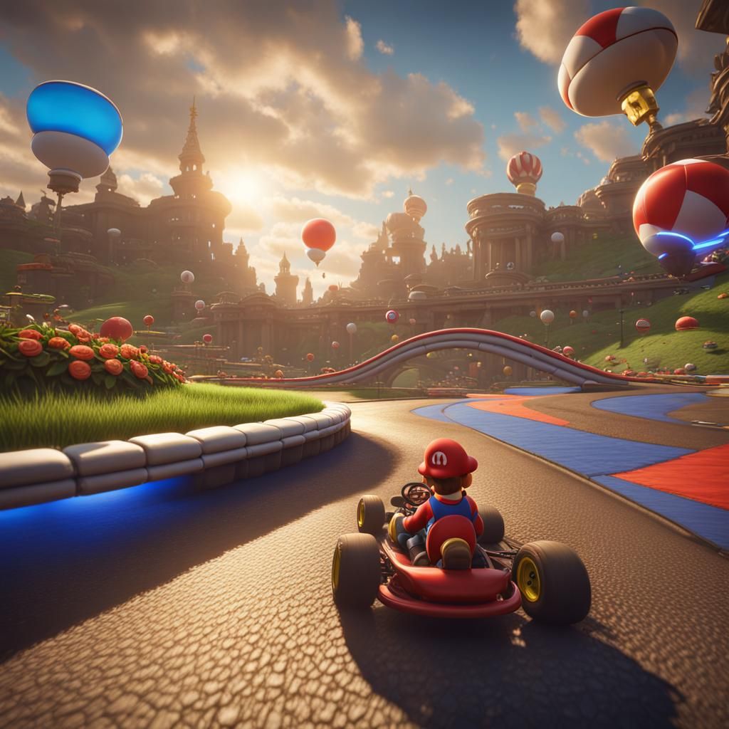 Mario Kart Retrospective: Detailed Fantasy Concept Art