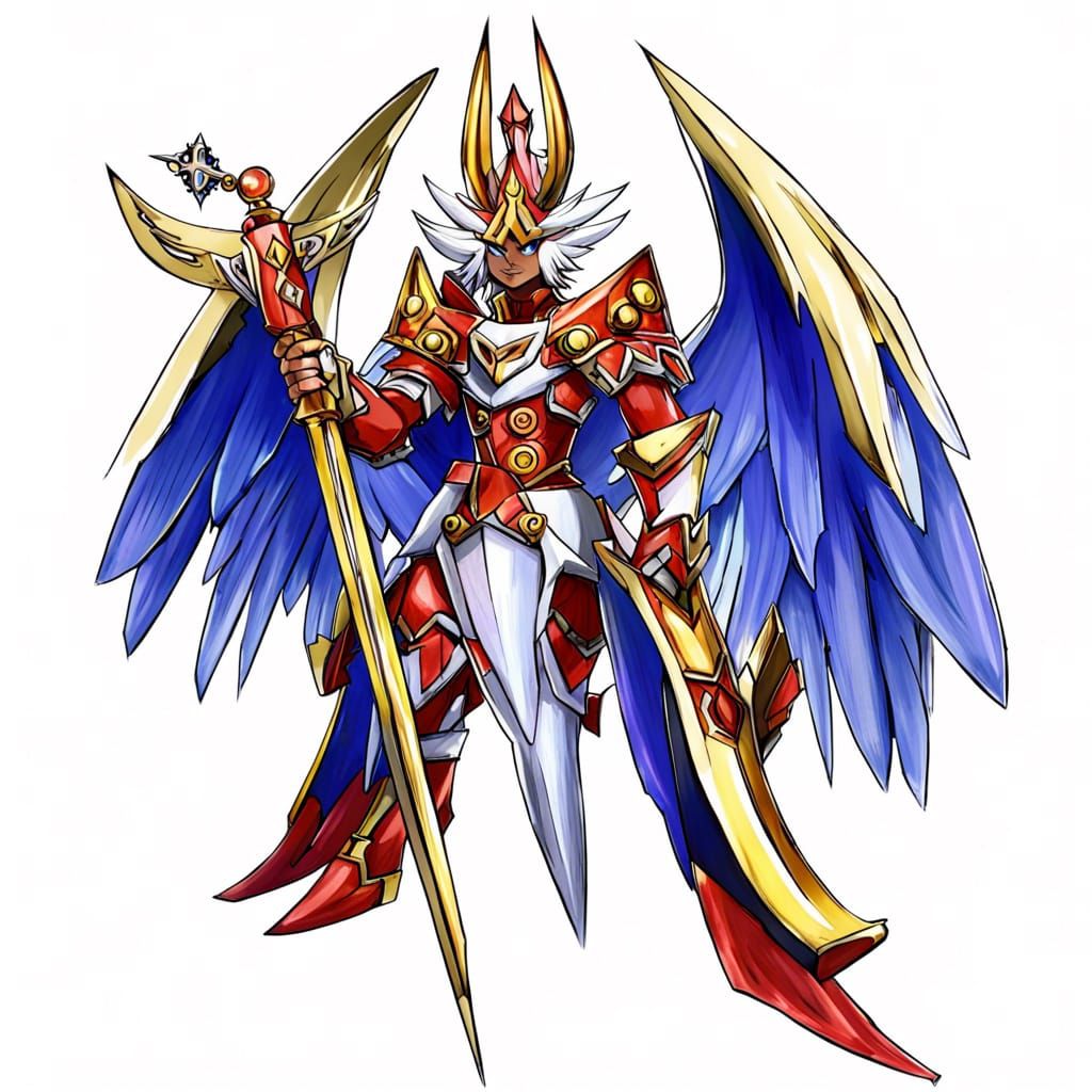 Alaricmon: Ultimate-Level Digimon in Anime Style