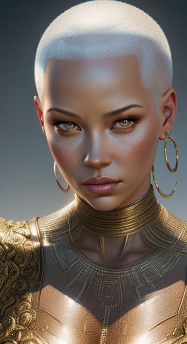 Hyperrealistic Portrait with Dramatic Lighting