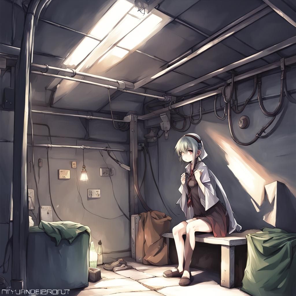 Anime Style Underground Hideout Key Visual