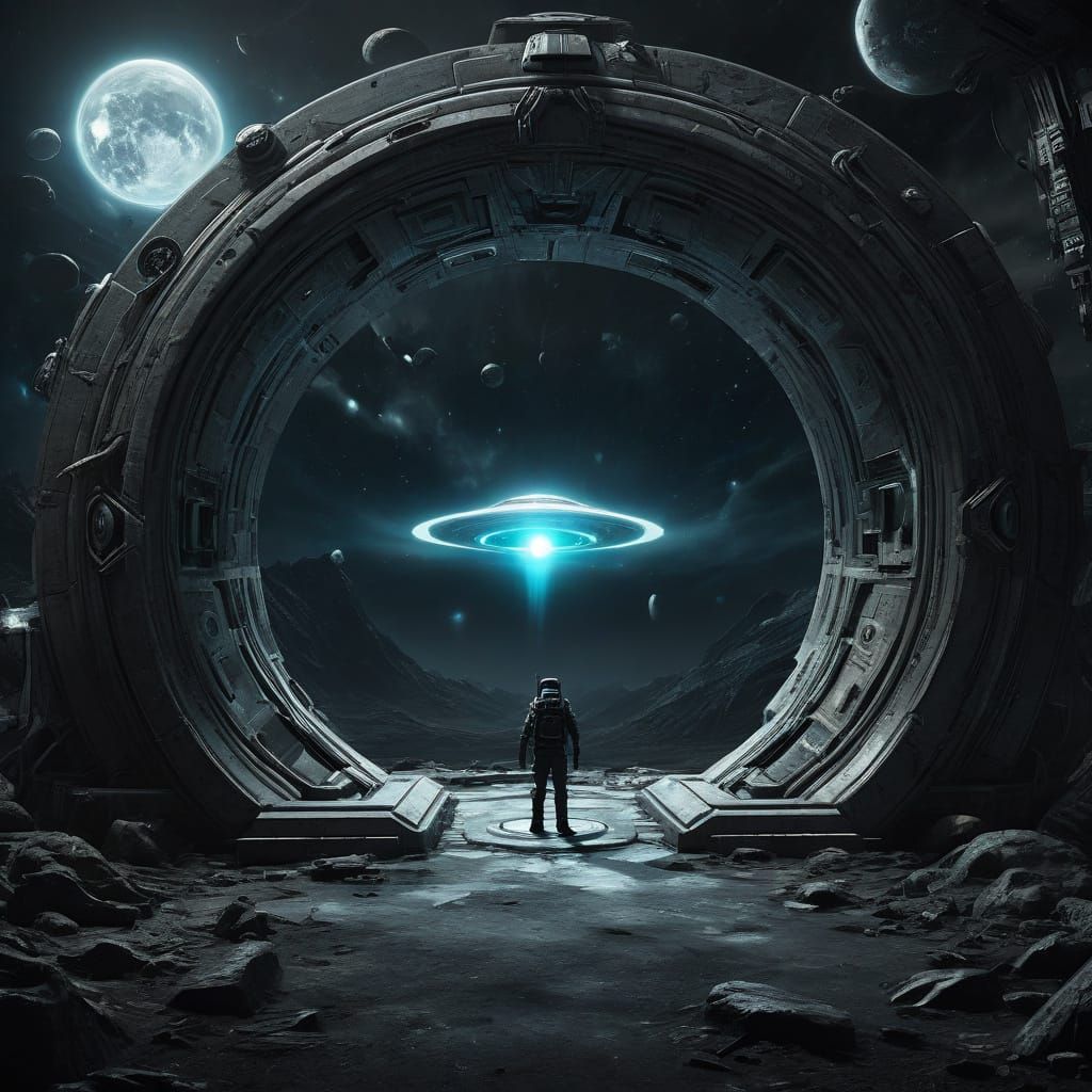 Surreal Portal Opens to an Alien Invasion Scene