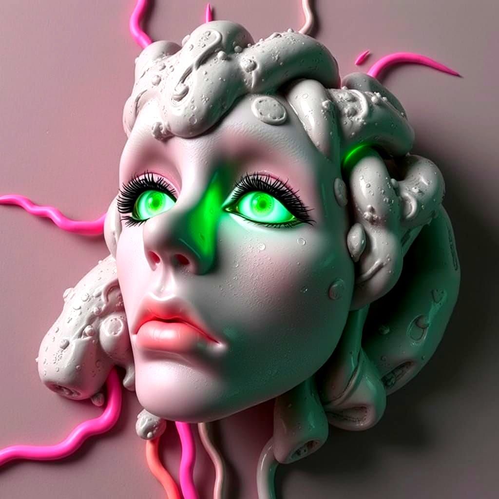 Cyberpunk Malfunction: A Glitching Digital Dreamscape