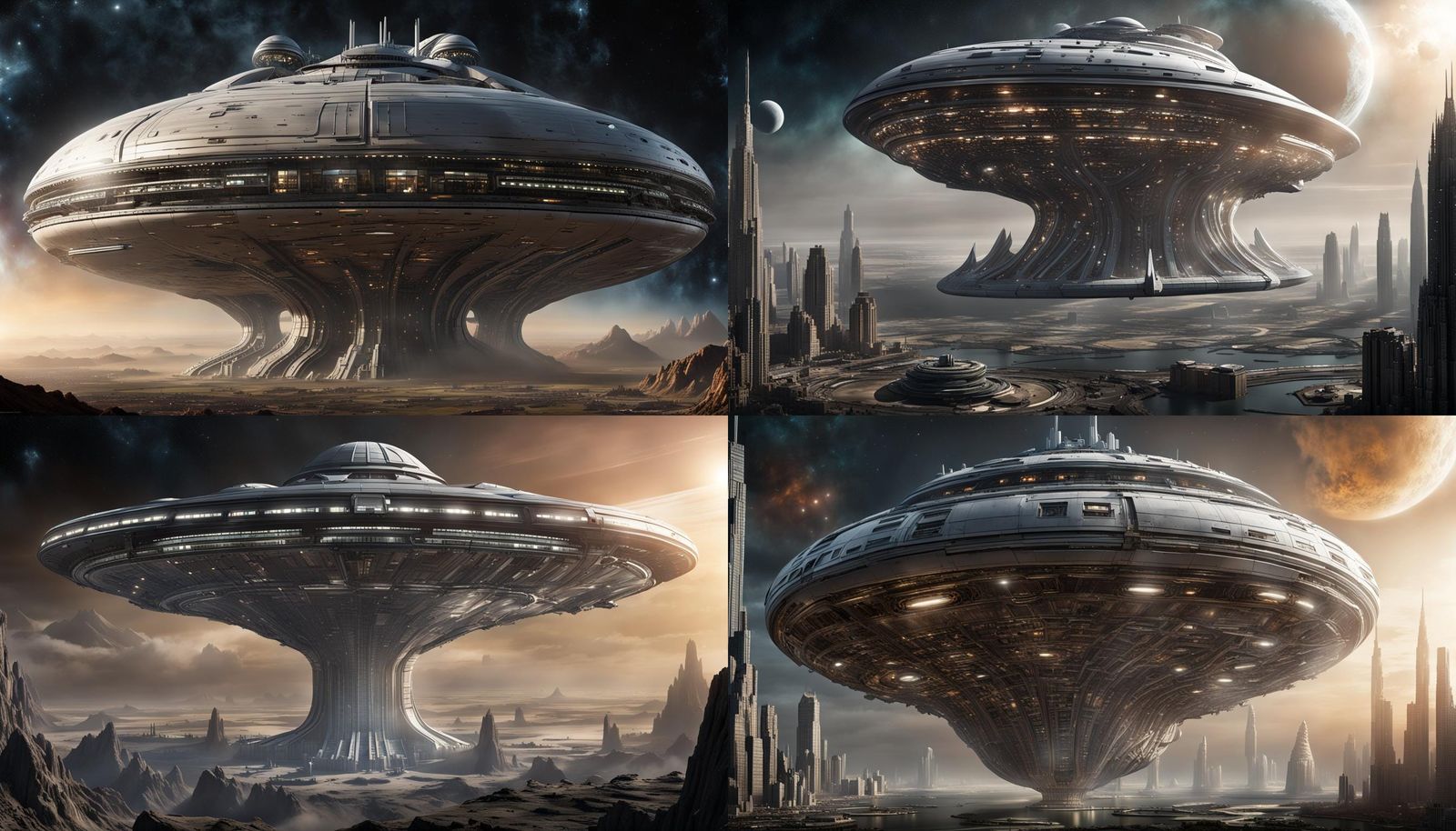 Colossal Spaceship Eclipses Sci-Fi Icons