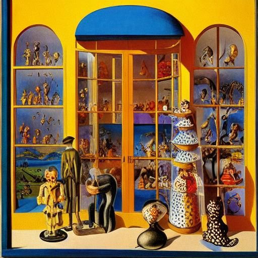 Surreal Toy Shop Window Display