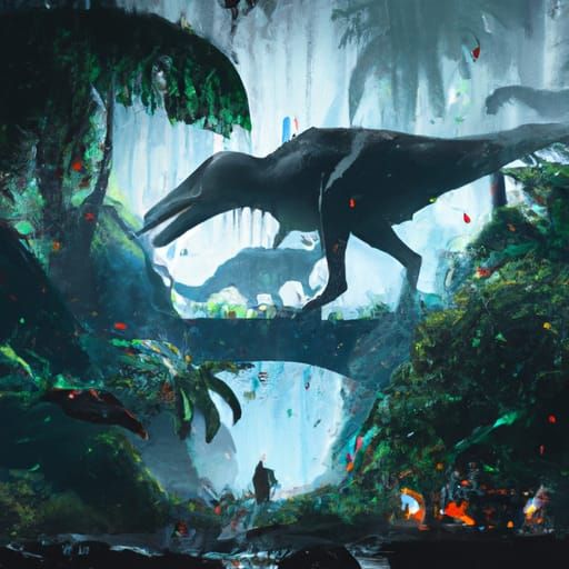 Epic Jurassic Park Cinematic Digital Matte Painting