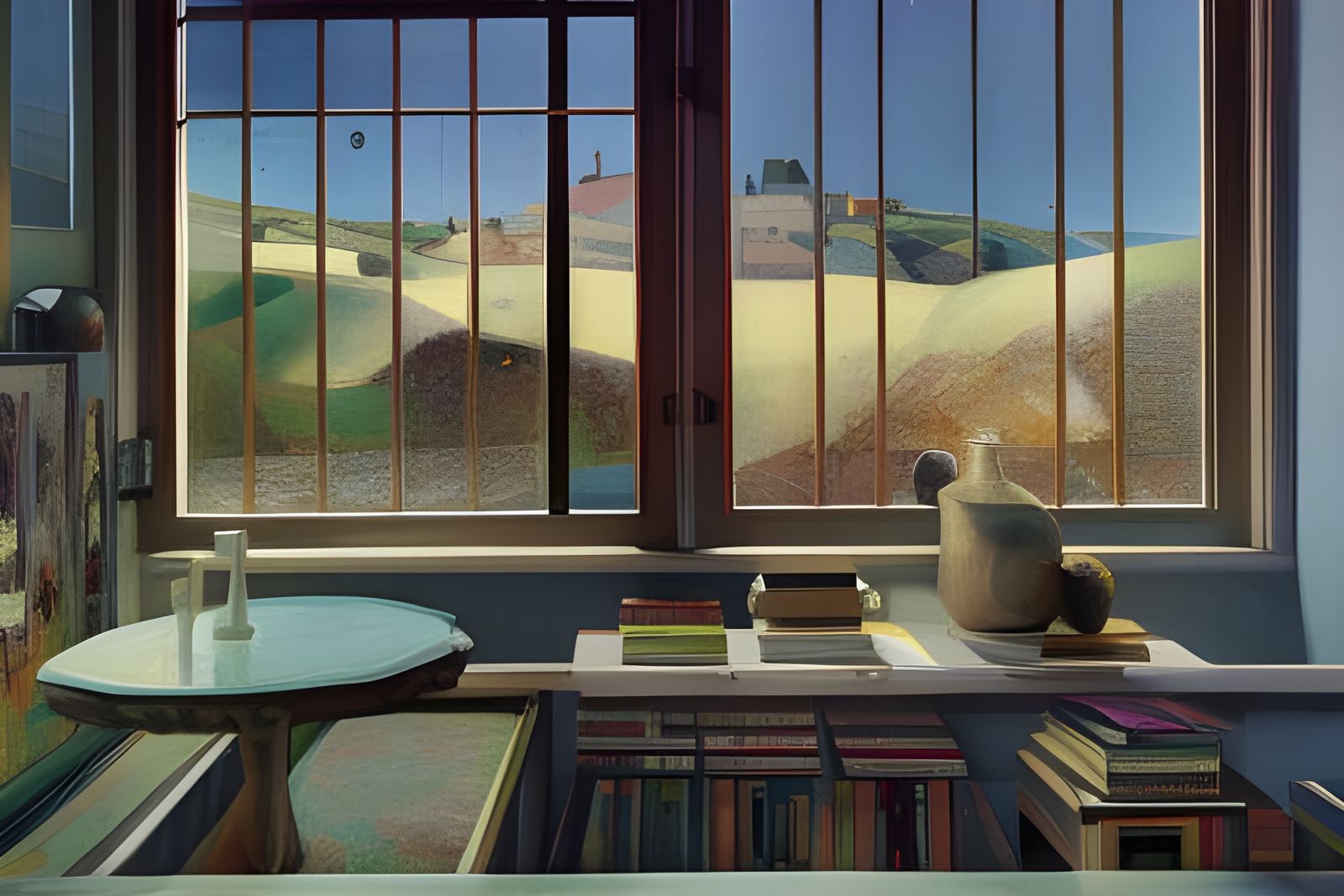 Detailed Interior Scene Inspired by Renaissance Masters