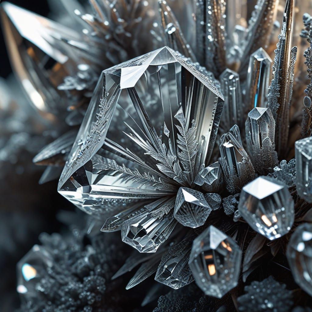 Stunning Macro Photography of Intricate Crystalline Structur...