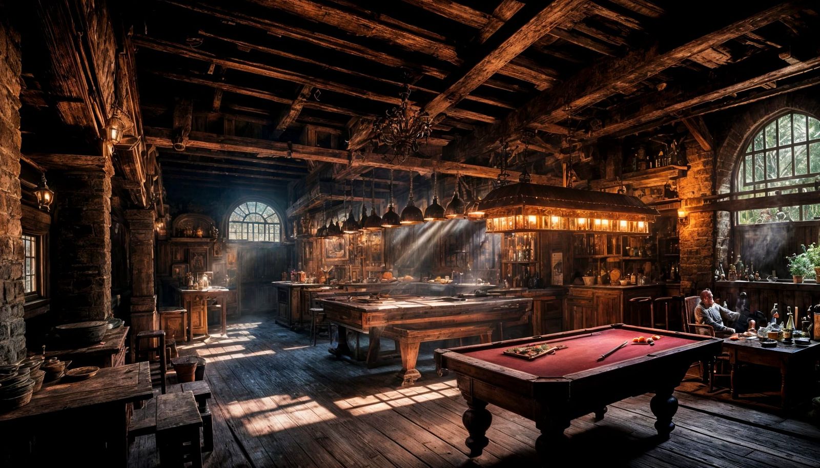 Seattle Underground HDR Watercolor Render