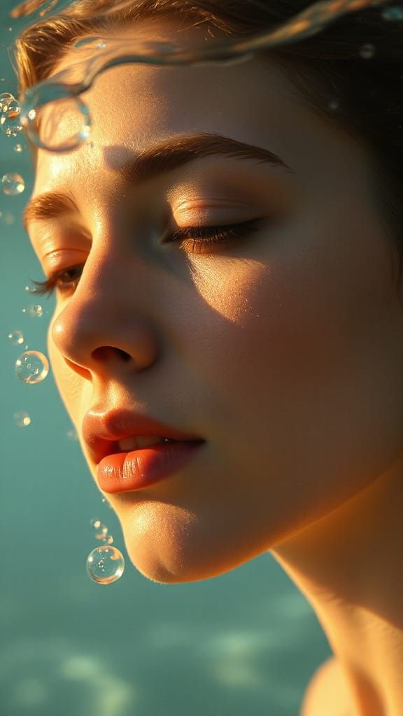 Ethereal Portrait of a Serene Woman