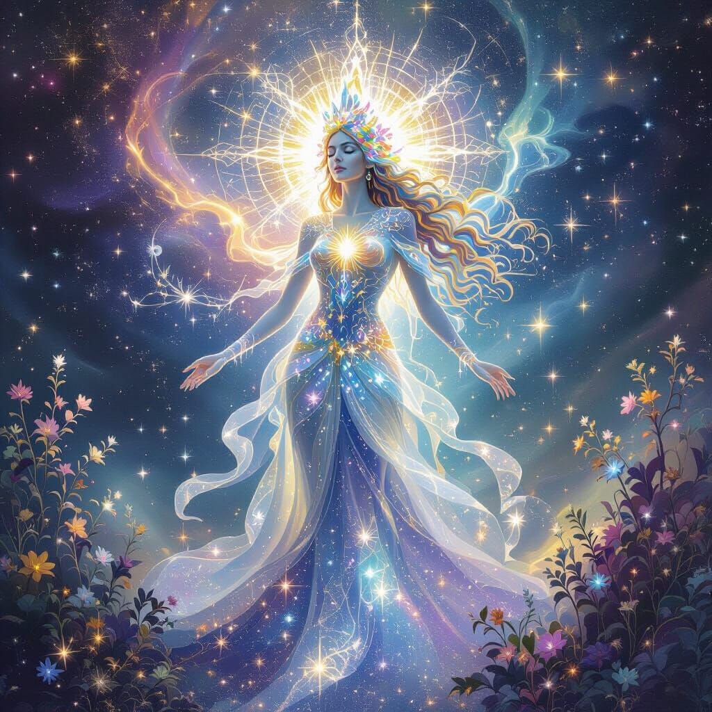 Goddess of Imaginary Lights in Transcendental Surrealism