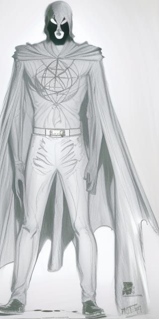 Ghostly Cowboy Avenger in Comic Book Style