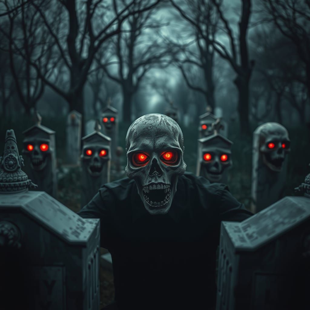 Graveyard Specters: Deaths Rise with Red Eyes