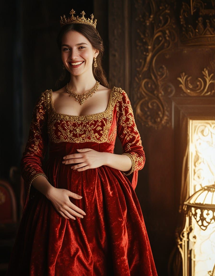 Medieval Princess in Regal Splendor