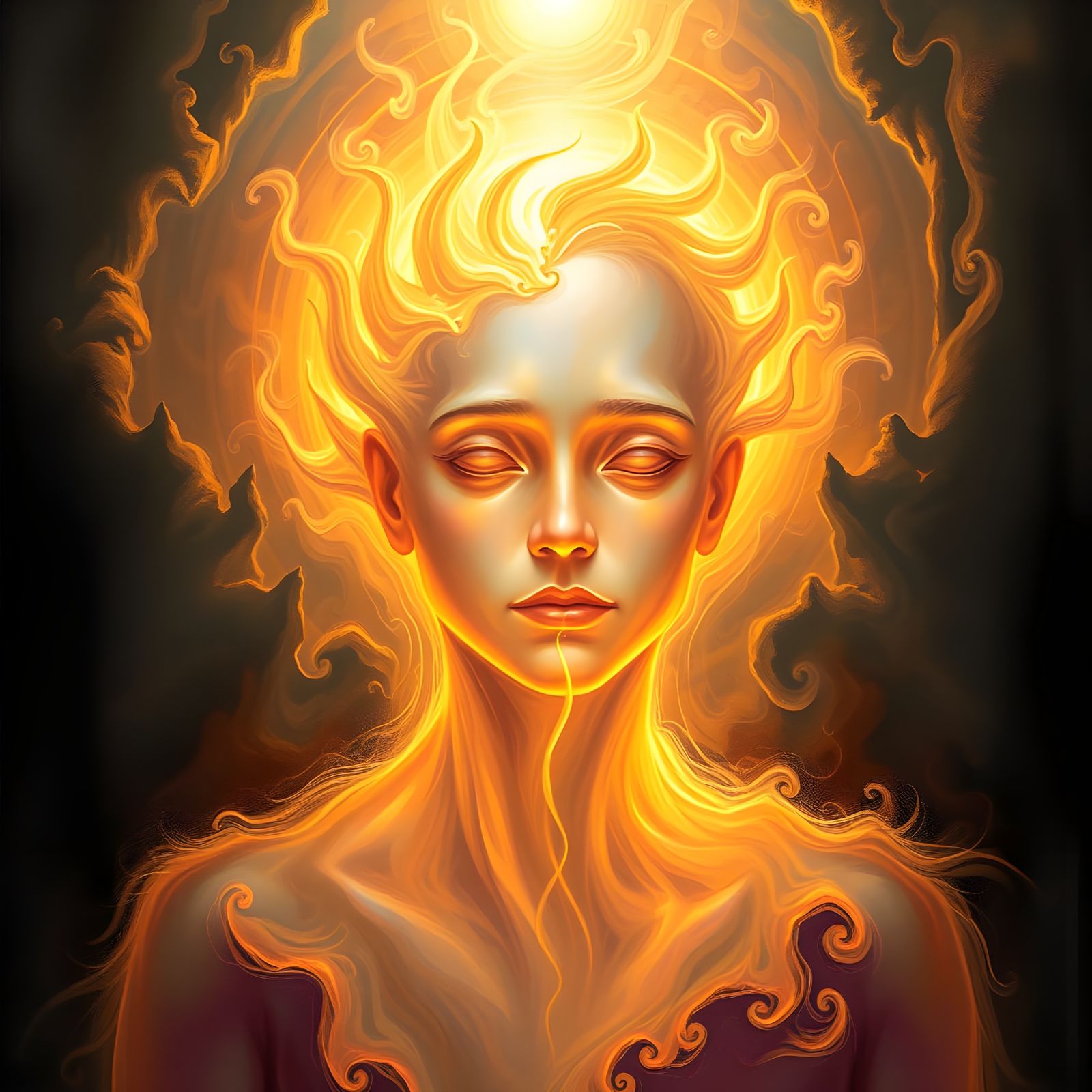 Radiant Soul Emerging into Light