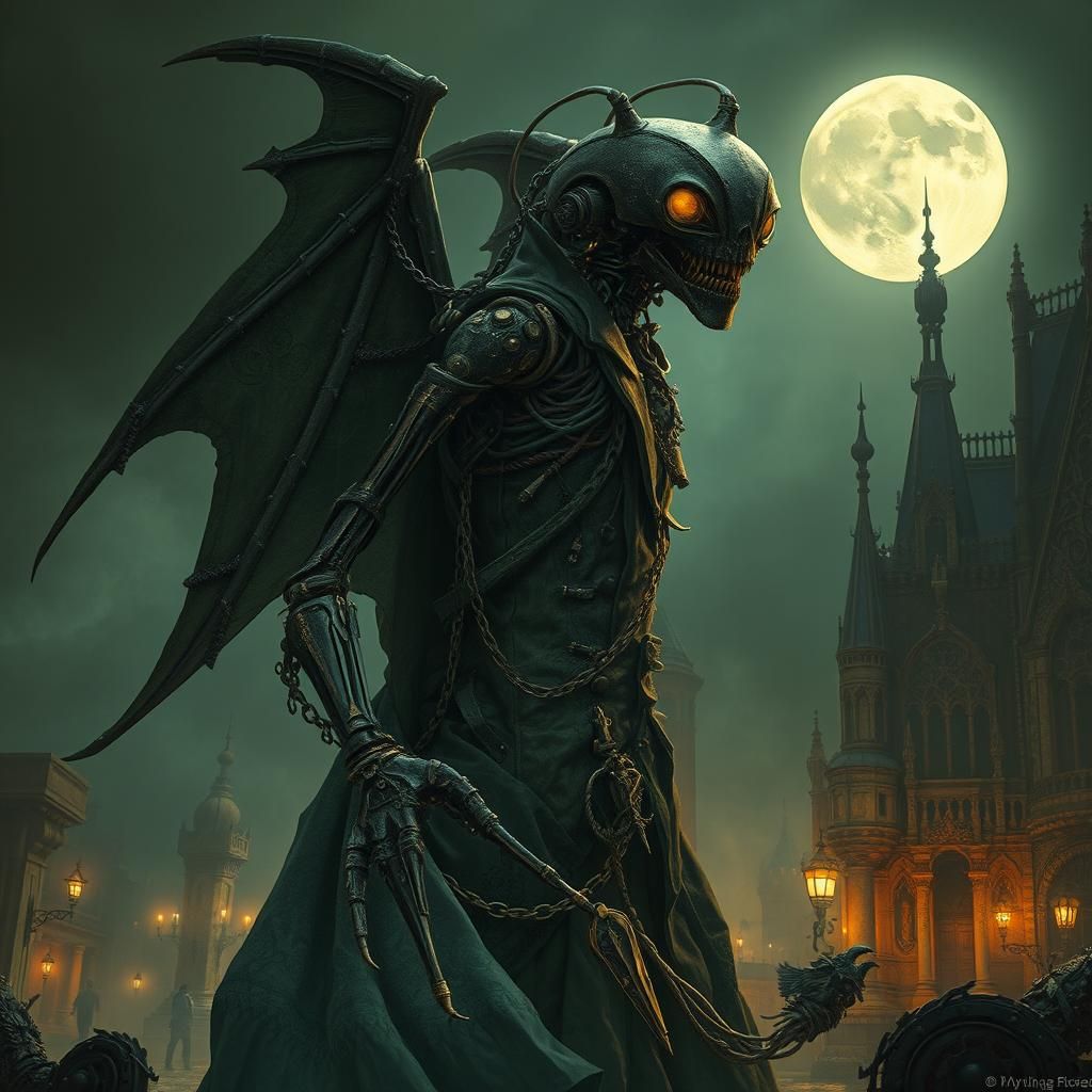 Victorian Vampire Robot Rises in Ruined City