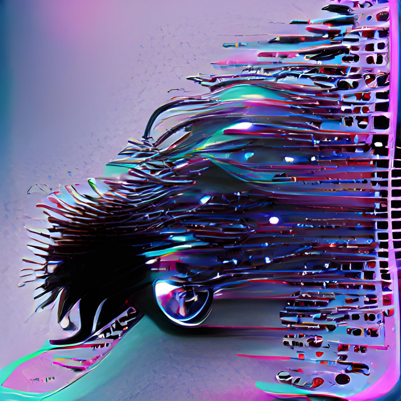 Static Television Screen