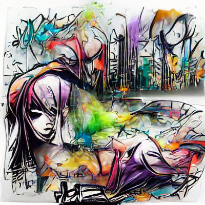 Vibrant Abstract Graffiti Design