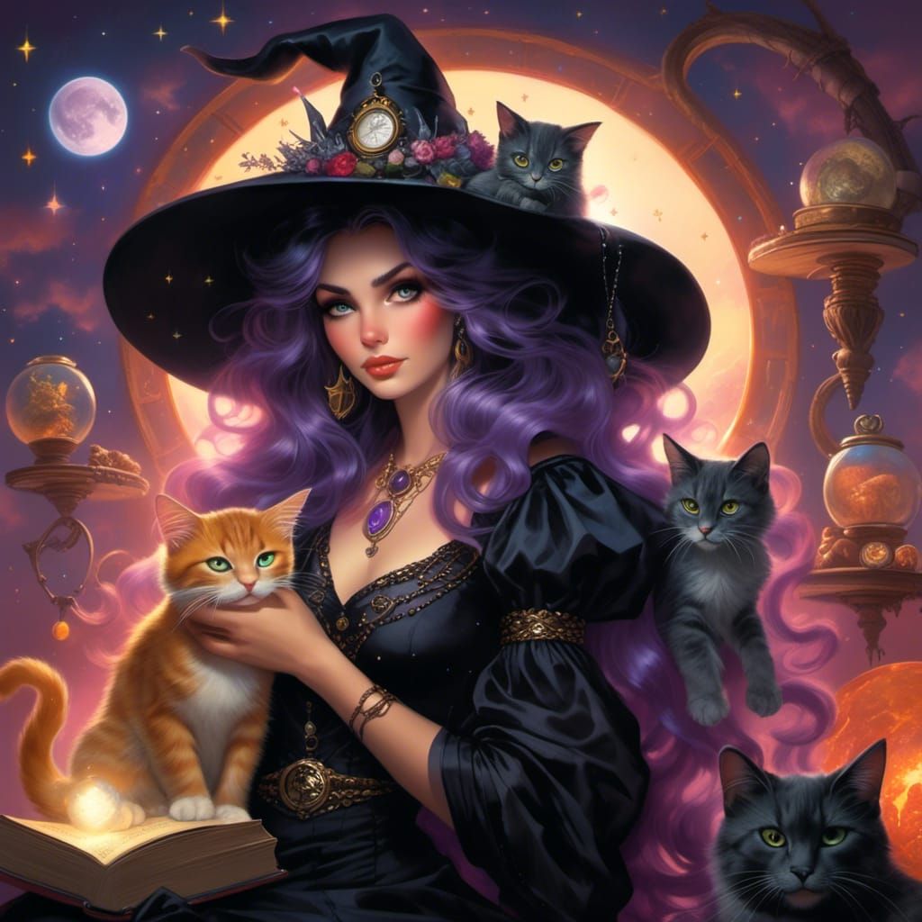 Cosmic Witch Queen's Magic Cat Shop