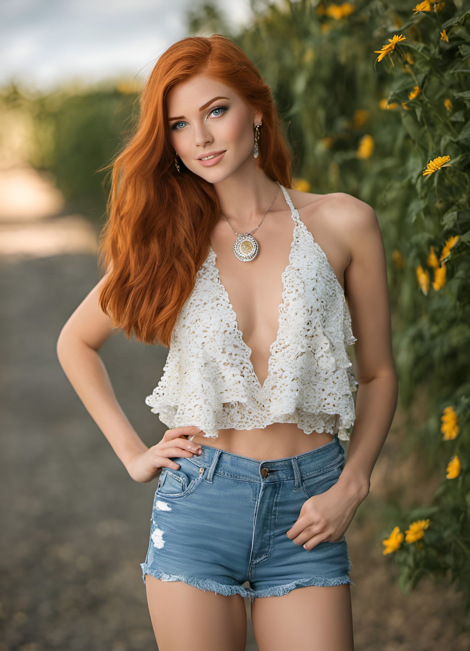 Redhead Portrait of a Beautiful Young Woman