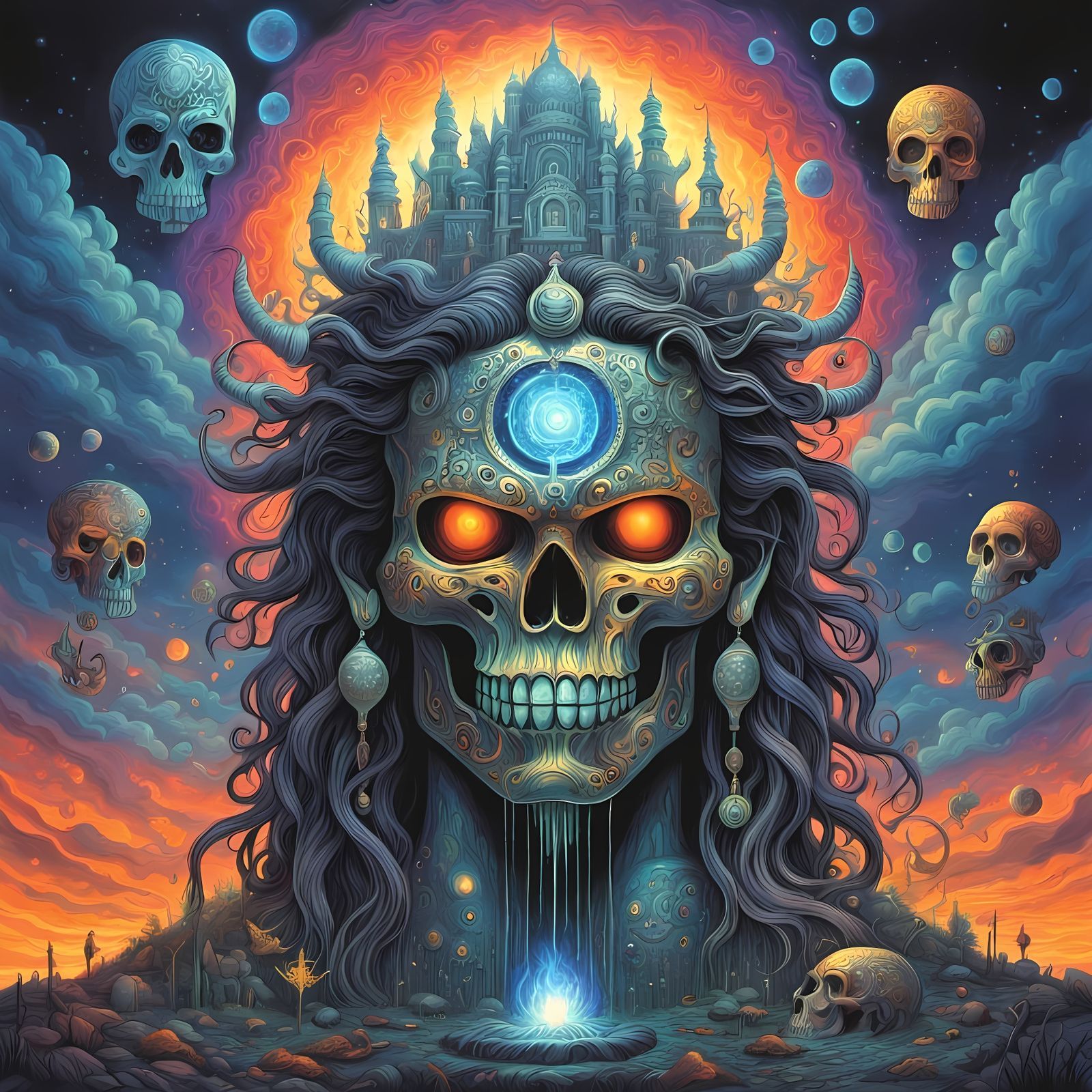 Lord Shiva as Jason Momoa in Mystical Steampunk Art