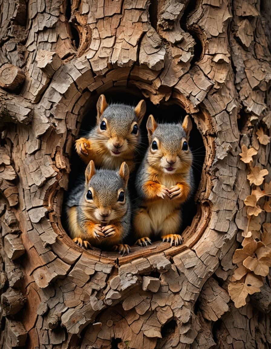 Baby Squirrels- always up for fun !