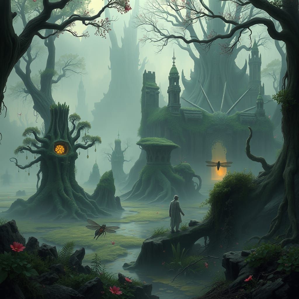 Primordial Swamp Ecosystem in Verdant Mire